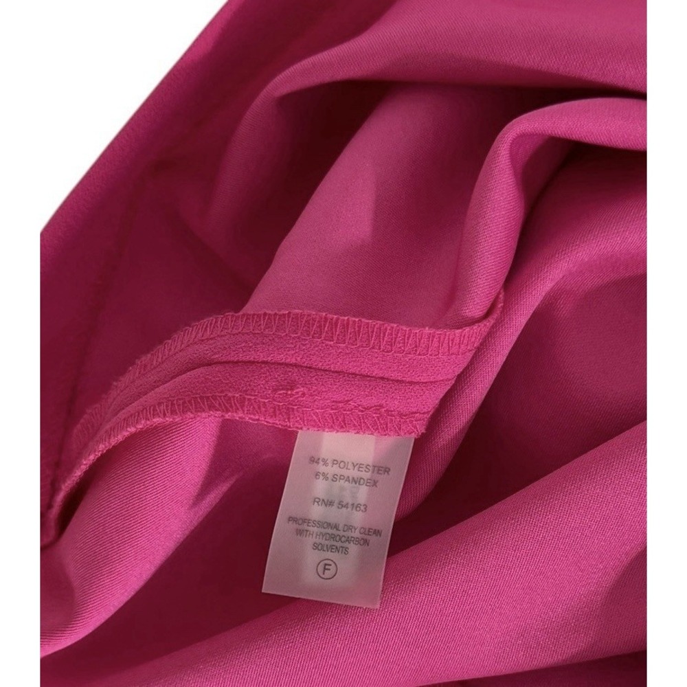 Tommy Hilfiger Womens Size 4 Knee Length Dress Pink Short Sleeve Faux Pocket - Picture 7 of 8